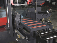 Machine à scier à ruban horizontale automatique à commande PLC H-50N avec moteur de 5,0 kW, composants de l'engrenage, capacité de coupe de 500 mm