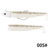 Yousya Offre Spéciale multicolore en forme de T PVC réaliste tête de plomb crochet en métal dur Sidewinder méné leurre de pêche pour la truite basse