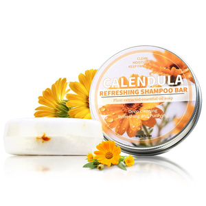 OEM Calendula <b>Shampoo</b> Soap Thinning Hair-Volume Conditioner Bar for Men Women Hair Thickening & Regrowth Treatment Hair Growth - Product Image 3