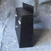 Boîte de collecte multifonctionnelle en acrylique verrouillable avec clé de sécurité, boîte à dons et suggestions pour bureau, vote et charité