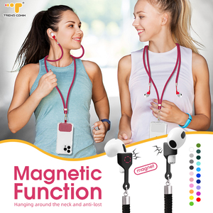 2026 DIY Sangle de cou en silicone magnétique souple réglable pour coque de <span class=keywords><strong>téléphone</strong></span> portable, accessoires pour support d'AirPods et utilisation mobile - Product Image 6