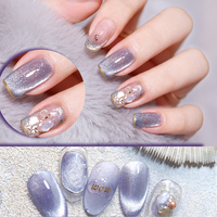 Gel pour ongles HS Private Label 9 couleurs effet œil de chat, 5g, longue tenue, haute pigmentation, durcissement UV LED pour salon de manucure