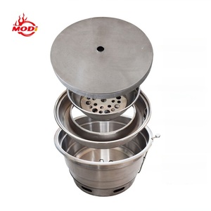 Brasero para <span class=keywords><strong>Barbacoa</strong></span> Modi de 14 Pulgadas, Parrilla de Carbón, Equipo para Restaurante, Interior, Corea, con Cenicero - Product Image 5