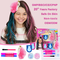 GP Extensions de cheveux à clip colorées kit de beauté des cheveux Halloween Cosplay Dress Up Fashion Party Christmas for Kids Girls Pretty Gift
