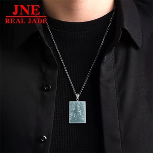 Pendentifs en <span class=keywords><strong>jade</strong></span> naturel <span class=keywords><strong>de</strong></span> type émeraude bleu eau <span class=keywords><strong>de</strong></span> dragon Pova blanc rugby amulette Asie du Sud-Est <span class=keywords><strong>Thaïlande</strong></span> <span class=keywords><strong>Bouddha</strong></span> pour hommes et femmes - Product Image 4