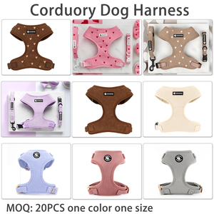 <span class=keywords><strong>Harnais</strong></span> pour chien <span class=keywords><strong>personnalisé</strong></span>, laisse pour animal de compagnie, ensemble <span class=keywords><strong>harnais</strong></span> et laisse en velours côtelé, collier pour chien avec nœud papillon, ensemble <span class=keywords><strong>harnais</strong></span> anti-traction pour chien - Product Image 4