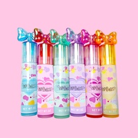 Pelabelan pribadi pelembap buah organik Vegan kustom pelembap terbaik pelembap bibir bentuk dasi kupu-kupu imut