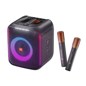 JBLS PartyboxEncore Essential Music Warrior Colorido Altavoz Bluetooth Portátil para Exteriores Micrófono Inalámbrico Edición de Canto