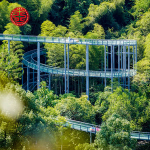 Équipement de jeu aquatique <span class=keywords><strong>extérieur</strong></span> parc d'attractions <span class=keywords><strong>jeux</strong></span> flottants toboggan en verre long toboggan aquatique en verre pour enfants adultes - Product Image 6
