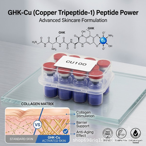 ผงคอปเปอร์เปปไทด์ GHK-CU ความบริสุทธิ์สูง 99% สำหรับผิวหน้า ช่วยลดเลือนริ้วรอยและต่อต้านริ้วรอย พร้อมวิตามินบี 12 สำหรับใช้ที่บ้าน - Product Image 4