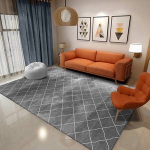 Alfombra de terciopelo de cristal lavable a máquina, alfombra Dywan para sala de estar, salida de fábrica, forma especial, evita deslizarse, alfombra rugosa - Product Image 5