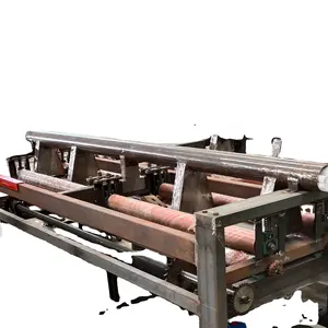 PVC Veneer laminating board equipment .The sawing machine is made in China