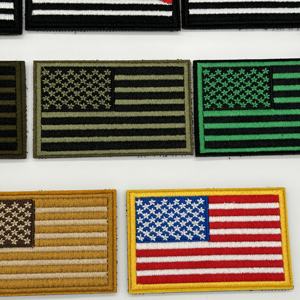 Pronto para Enviar Várias Cores e Estilos Bordados Eua Country Flag Patch Bordados Emblemas para Promoção - Product Image 4