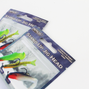 Resealable Zipper Euro Hole Fish Lure Bag Packaging Pouch Customized Soft Plastic Bait Bags for Fishing - Product Image 4