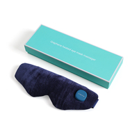 Masque oculaire chauffant électrique rechargeable avec vibration et contrôle de la minuterie, pour la maison, le bureau et les voyages