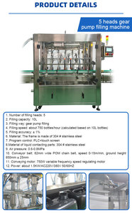 नया रासायनिक तरल ब्लीच सफाई एजेंट स्वचालित भरने वाली कैपिंग लेबलिंग उत्पादन लाइन 5 सिर स्टेनलेस स्टील प्लास्टिक - Product Image 4