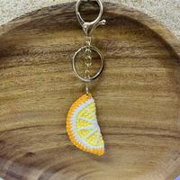 Handgemaakte gehaakte watermeloen-citroen fruitplakjes half afgewerkte onderdelen sleutelhanger haarband accessoires
