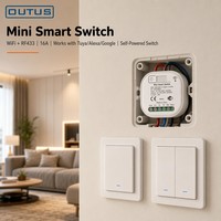 Module de relais sans fil miniature OUTUS, AC 100-240V 16A, module de commande à distance pour système de contrôle d'accès aux portes automatiques