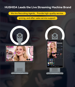 HUSHIDA 15.6インチ 2Kモニター ライブ TikTok ライブ配信機器 AIデジタルヒューマン ライブ放送 補助光付きカメラ 販売中 - Product Image 3