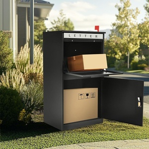 Cassetta Postale Personalizzata OEM ODM in Acciaio Inox Nero, Cassetta per Lettere e <span class=keywords><strong>Pacchi</strong></span> per Esterni Residenziali - Product Image 6