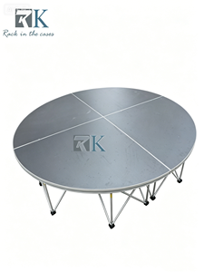 Escenario Plegable Personalizado de Fácil Instalación, Plataforma de Escenario de Aleación de Aluminio Negra para Eventos al Aire Libre y Bodas - Product Image 1