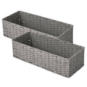Cesto in Feltro con Motivo in Erba Marina per <span class=keywords><strong>Biancheria</strong></span> <span class=keywords><strong>Sporca</strong></span>, Contenitore in Legno per Alimenti, Nuovo Stile Antico per Casa e Campeggio - Product Image 1