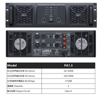 Amplificateur de puissance pour système de cinéma maison en métal 3U, 2 canaux, classe GB, 1300W, personnalisé ODM/OEM AUWAY PA1.3, pour utilisation en extérieur