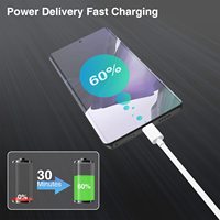 Câble USB-C de Chargement et de Données en Gros 1M 3,3ft 6A USB-A vers USB-C pour Téléphones Xiaomi HUAWEI OPPO Samsung et Chargeur Mural USB