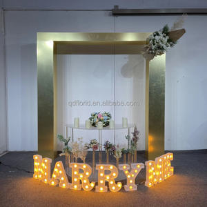 Arco Redondo de Acrílico Blanco con Luz LED J95 para Decoración de Fiestas, Suministros para Fiestas, Fondo de Pared para Bodas - Product Image 5