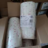 3M Finesse-it 5 in Red Foam Logo White Loop 200 Pcs/Case Feutre Polissage Pads Modèle 09358