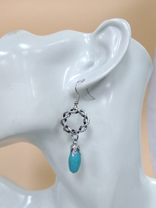 ต่างหูสไตล์โบฮีเมียนวินเทจแบบเรียบง่ายสวยงามมีจี้หยดน้ำสำหรับผู้หญิง - Product Image 6