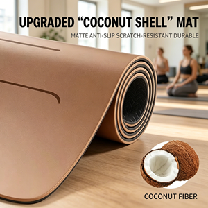 Tapis de yoga en caoutchouc naturel antidérapant, professionnel, pour la maison, isolation acoustique et absorption des chocs, fitness - Product Image 3