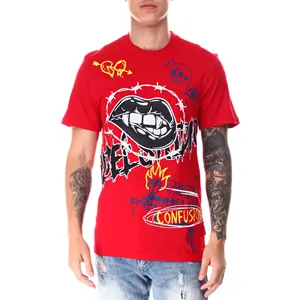 Chất Lượng Cao Bán Buôn Giá Rẻ Cotton Mens Quần Áo, Tùy Chỉnh T-shirt In Ấn Cộng Với Kích Thước Của Nam Giới Sơ Mi La T Áo Sơ Mi Nam