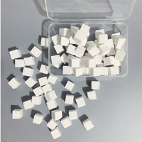 Petit kit de manucure carré, mini bloc de tofu dégradé, fournitures pour ongles avec colle, éponge, outil et stylo à gratter, boîte de blush