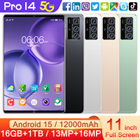Tablet PC Pro 14 >10.1" MTK Octa Core 16GB+1TB 108MP 8000mAh 5G Dual SIM+TF AI Core Gaming Ultra 120Hz Refresh Rate Wi-Fi