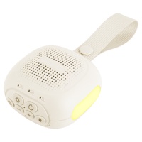 Bruit blanc pour le sommeil avec batterie rechargeable intégrée, 16 sons de la nature de haute qualité, mode d'enregistrement et veilleuse à trois niveaux