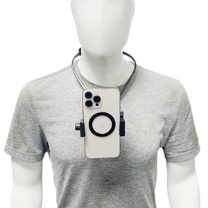 <span class=keywords><strong>Support</strong></span> de téléphone léger et réglable pour le cou, idéal pour le streaming en direct, le sport et le vlogging, compatible iPhone et <span class=keywords><strong>GoPro</strong></span>, fixation mains libres pour caméra à angle frontal - Product Image 3