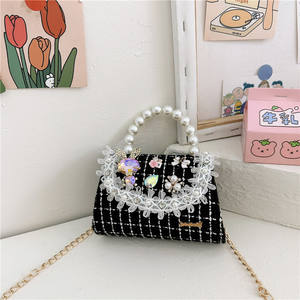 Tas Selempang Gaya Baru untuk Anak Perempuan, Tas Tangan Kotak Kasual dengan Pita, Tas Anak yang Lucu - Product Image 2