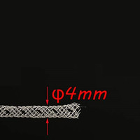 4mm Multiple Size Angel köder Shiny Cord Flash Streamer Synthetisches Geflecht Fliegen binde materialien Hohles holo graphisches Mylar Braid Tube