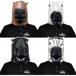 Máscara Realista de Cabeza de Caballo de Látex, Disfraz de Animal de Granja para Halloween, Cosplay Divertido, Fiestas y Juegos de Rol - Product Image 6