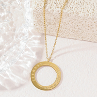 Collares de Joyería de Acero Inoxidable con Verso Religioso Islámico Árabe Musulmán Ayatul Kursi Eid para Hombres y Mujeres, Venta al por Mayor