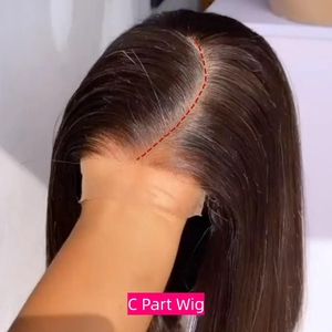 C Phần Tóc Giả Tóc Con Người Pre Ngắt Thẳng Tóc Con Người Bán Buôn Tóc Giả Cho Phụ Nữ Da Đen Cơ Thể Sóng C Phần Tóc Giả Ren Phía Trước - Product Image 1