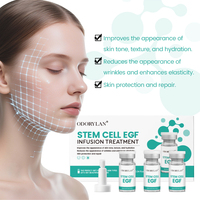 Kit de Démarrage Booster Ampoules Sérum Aqua EGF Peptide ADN de Saumon Cellules Souches EGF DERMA WHITE Marque Privée