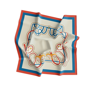 Écharpe réversible pour femme, motif carré en soie, style européen et américain, respirante, imprimé numérique, toutes saisons, usage quotidien - Product Image 1