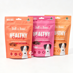Stand Up Pet Snack Packaging Bag with <b>Window</b> Custom Logo Resealable Zipper Digital Print Factory - Product Image 5