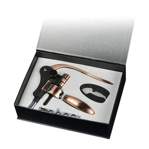 Tire-bouchon décapsuleur à levier de style coffret cadeau, tire-bouchon à vis premium pour le vin - Product Image 4