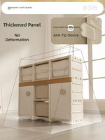 Armoire de rangement pour bébé Vsuch, grande, anti-basculement, avec tiroir et porte fermée, pour jouets, vêtements, chambre d'enfant, maison
