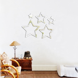 Самодельные наклейки на стену шестиугольной формы на заказ, акриловые 3d зеркальные наклейки, украшение для дома, изготовленные на заказ декоративные наклейки - Product Image 5