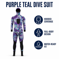 Combinaison de plongée intégrale à capuche en néoprène de 3 mm pour hommes et femmes, pour le surf, la natation, la plongée avec tuba, le kayak, les sports nautiques