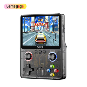 เครื่องเล่นเกมพกพา X X6 Retro หน้าจอ IPS 3.5 นิ้ว จอยสติ๊ก 3 มิติคู่ พร้อมเกมในตัว 8000 เกม - Product Image 1